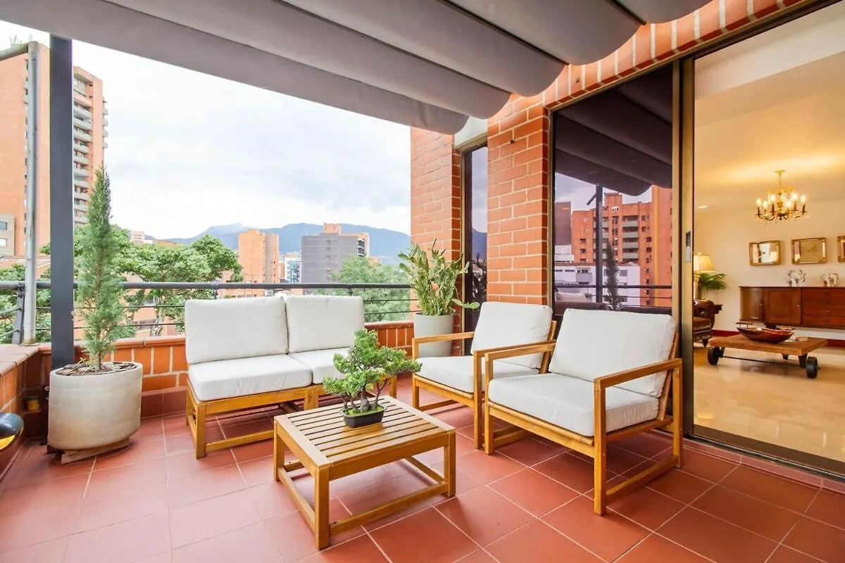 Apartment Medellin, Laureles - Luxury Penthouse, 5-Min Zona Rosa, 5 Balconies, Panoramic City Views Colombia